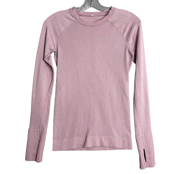 Lululemon Rest Less Pullover Womens XXS Antoinette Pink Running Workout Athletic - Picture 1 of 7